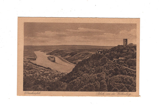 Ansichtskarte Drachenfels / Blick von der Wolkenburg / M1-63