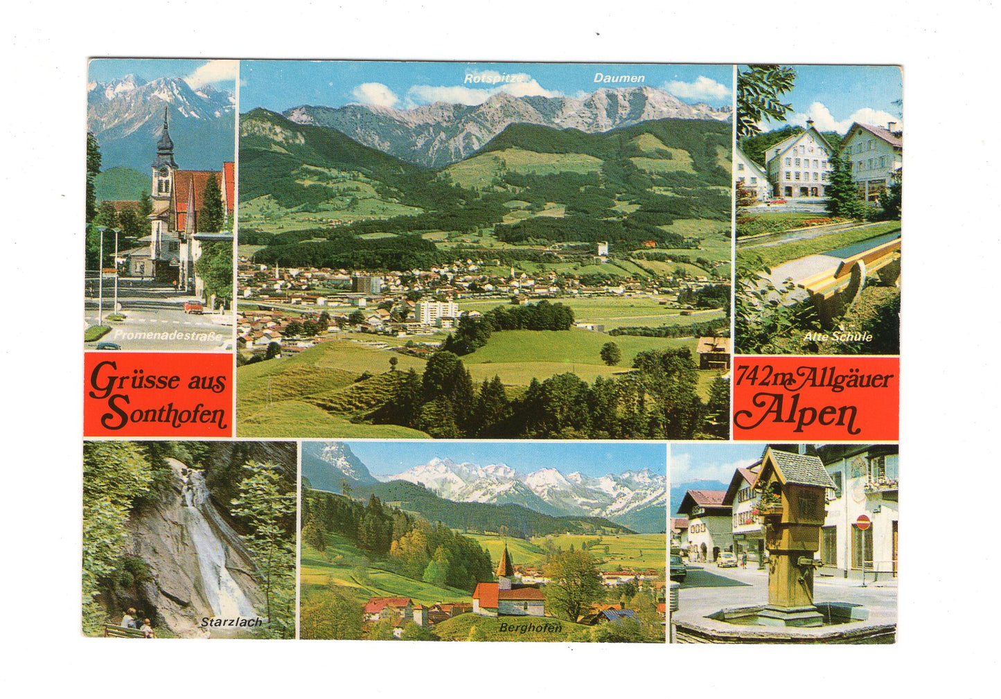 Ansichtskarte Sonthofen / Allgäuer Alpen / H1-54