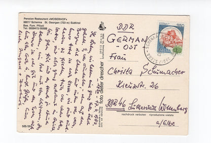 Ansichtskarte Pension Restaurant Moserhof / Schenna - St. Georgen / Südtirol / Italien