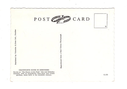 Ansichtskarte Chatsworth House in Derbyshire / England / M1-68