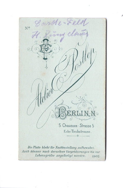 Fotografie Garde-Soldat / Soldatenportrait / benannt - Berlin 1902