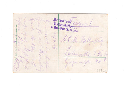 Ansichtskarte / Feldpost - Straßburg 1916