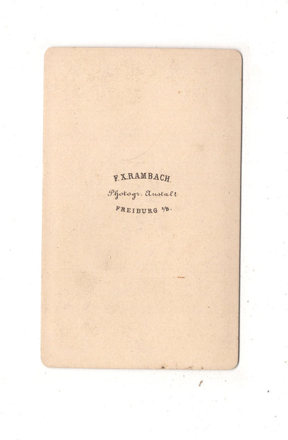 Fotografie Soldat - Freiburg im Breisgau um 1870 / CDV M1-05