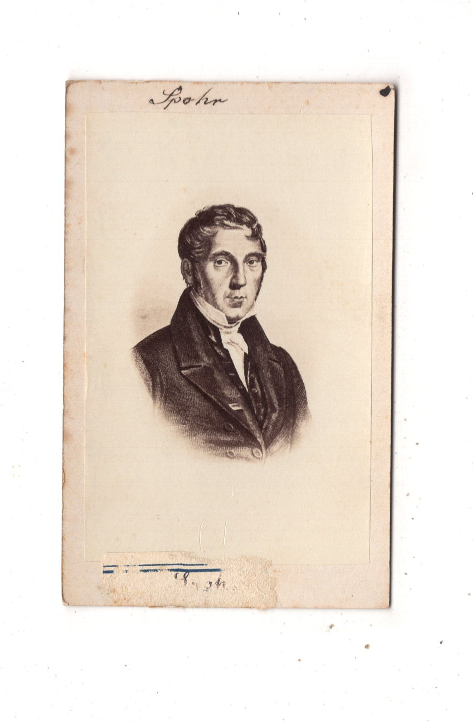 Fotografie Kunst / Komponist Louis Spohr - 1870er