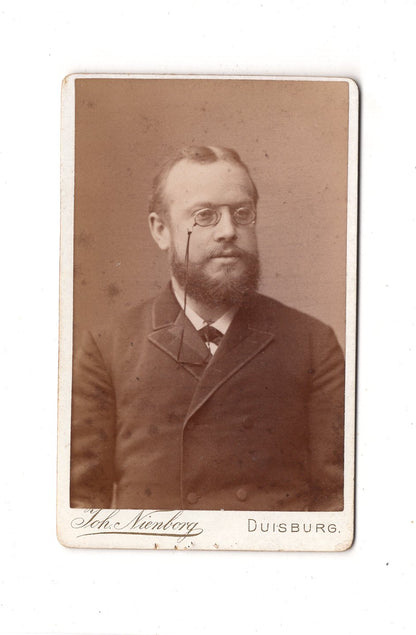 Fotografie Herrenportrait - Duisburg 1880er / CDV C1-20