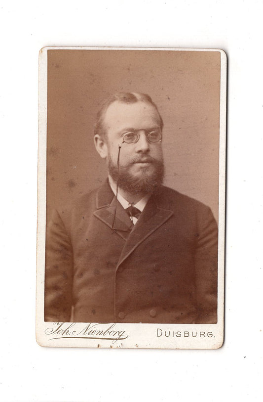 Fotografie Herrenportrait - Duisburg 1880er / CDV C1-20