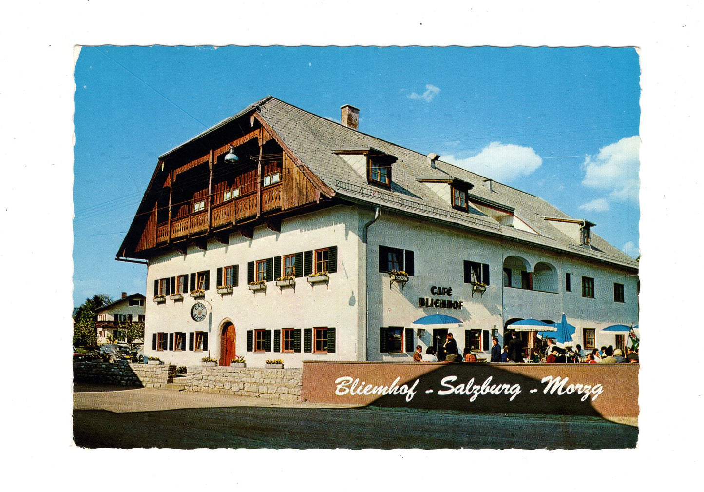 Ansichtskarte Café-Restaurant Bliemhof / Salzburg / Österreich