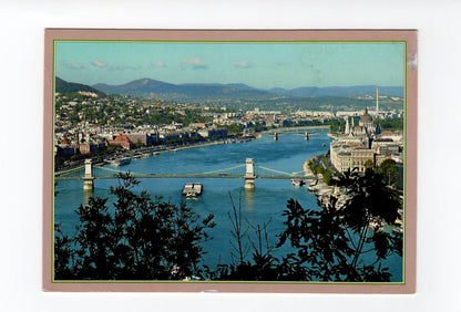 Ansichtskarte Budapest / Kettenbrücke +++ Ungarn