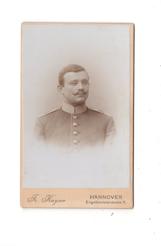 Fotografie Soldat - Hannover 1890er / CDV M1-05