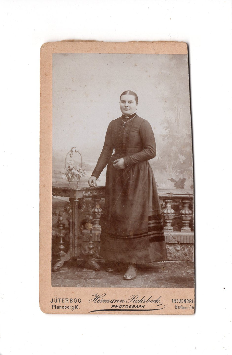 Fotografie Feine Dame - Jüterbog / Treuenbrietzen 1890er