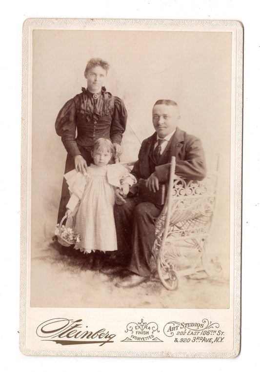 Fotografie Schönes Familienbild - New York / USA 1890er / CAB U-19