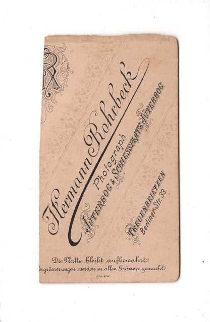 Fotografie Feine Dame - Jüterbog / Treuenbrietzen 1890er