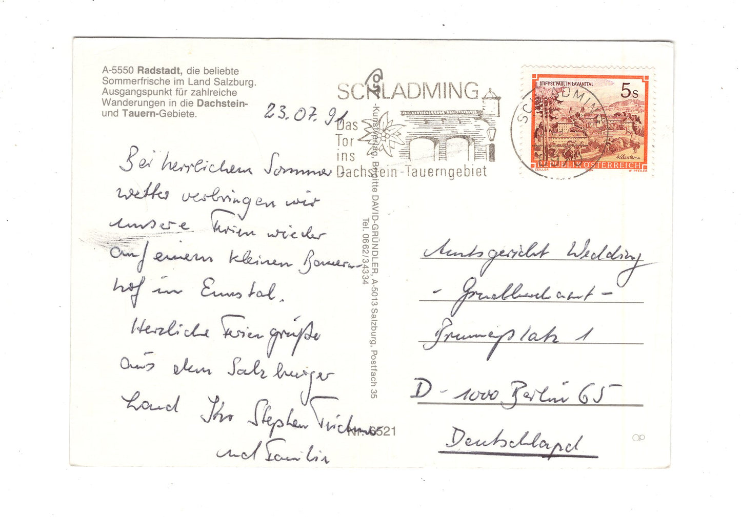 Ansichtskarte Radstadt / Pongau / Salzburger Land / Österreich