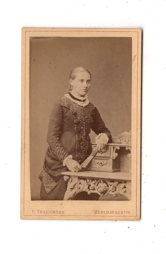 Fotografie Feine Dame - Mühlhausen in Thüringen 1870er