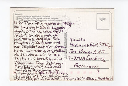 Ansichtskarte Budapest / Kettenbrücke +++ Ungarn