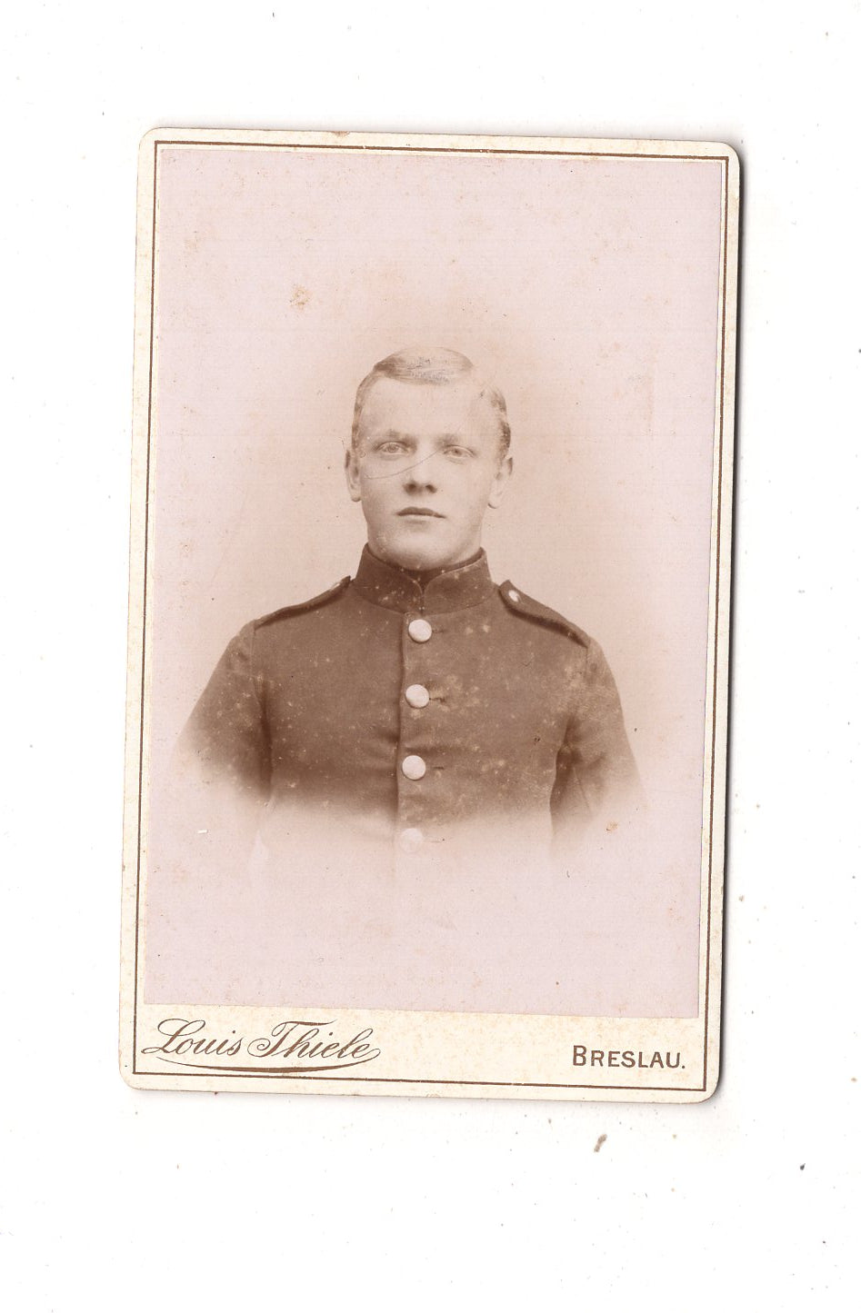 Fotografie Soldat - Breslau Wroclaw 1890er / CDV M1-05