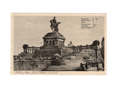 Ansichtskarte Koblenz am Rhein / Kaiser-Wilhelm-Denkmal