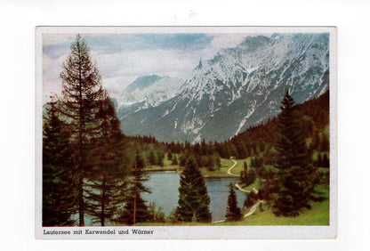 Ansichtskarte Lautersee mit Karwendel und Wörner