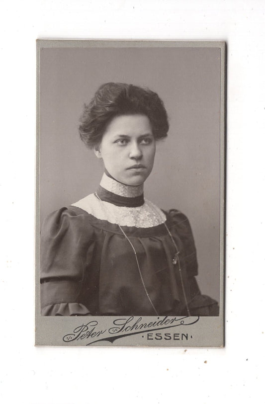 Fotografie Damenportrait - Essen 1900er / CDV N1-12