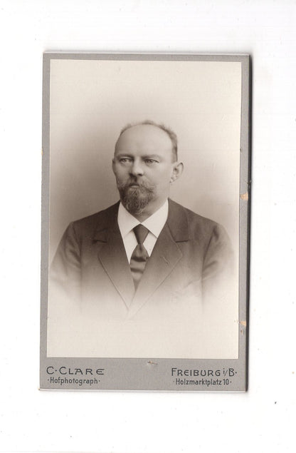 Fotografie Herrenportrait - Freiburg im Breisgau 1900er / CDV C1-20
