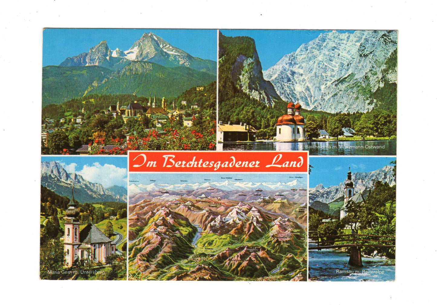 Ansichtskarte Berchtesgadener Land