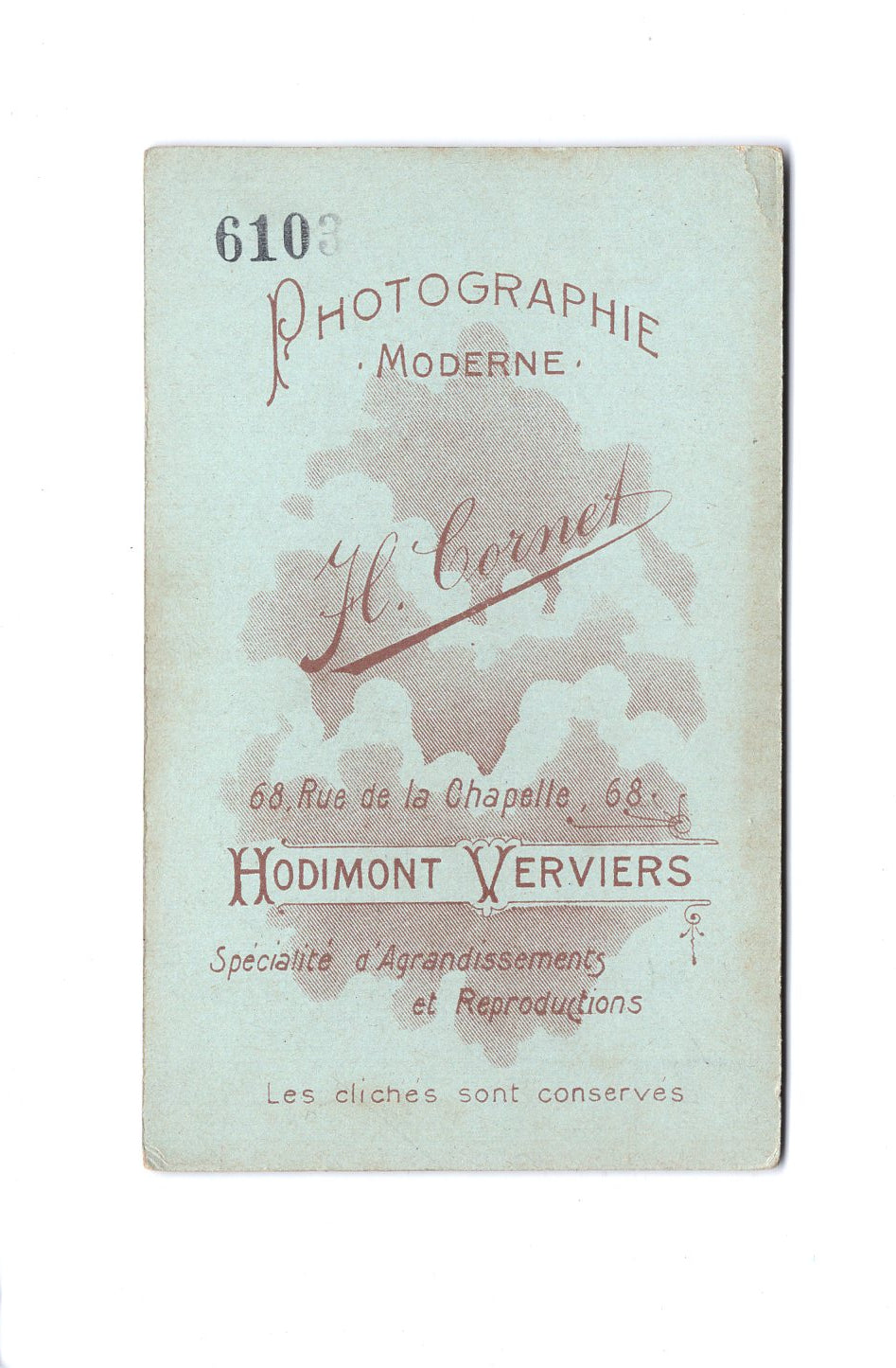 Fotografie Damenportrait - Hodimont um 1900