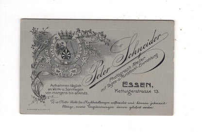 Fotografie Damenportrait - Essen 1900er / CDV N1-12