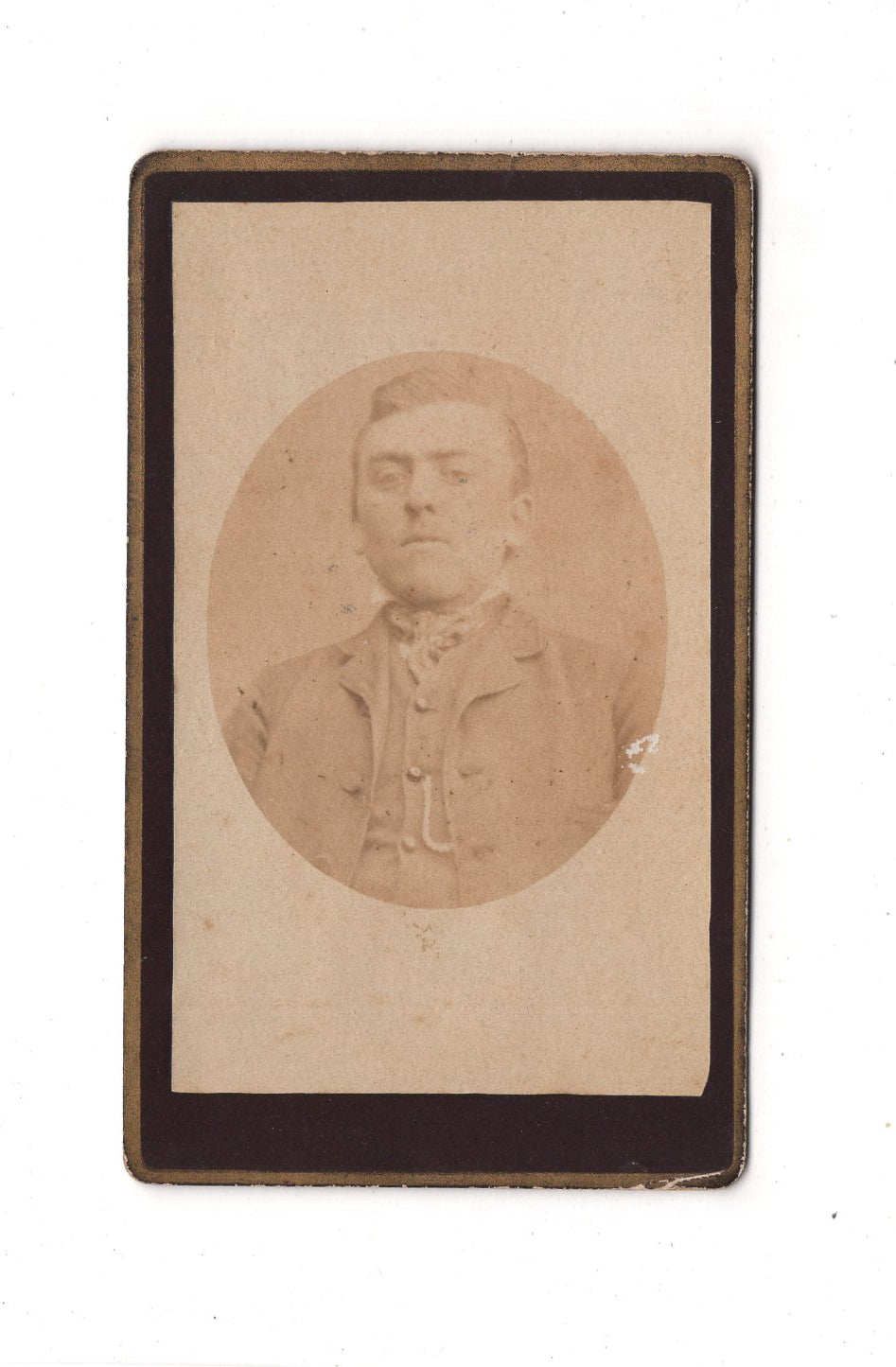 Fotografie Herrenportrait - unbekannter Ort um 1880 / CDV C1-21