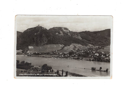 Ansichtskarte Rhöndorf am Rhein mit Drachenfels / M1-63