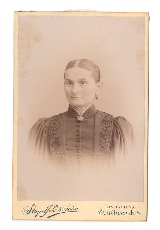 Fotografie Feine Dame - Limbach 1890er / CAB W-22