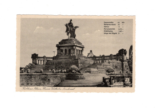 Ansichtskarte Koblenz am Rhein / Kaiser-Wilhelm-Denkmal