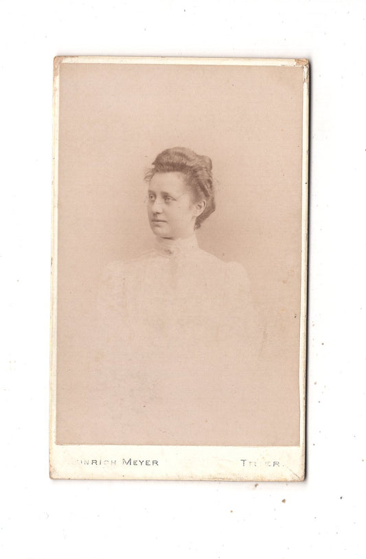 Fotografie Damenportrait - Trier 1890er / CDV N1-13