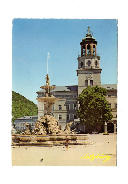 Ansichtskarte Salzburg / Residenzbrunnen / Österreich
