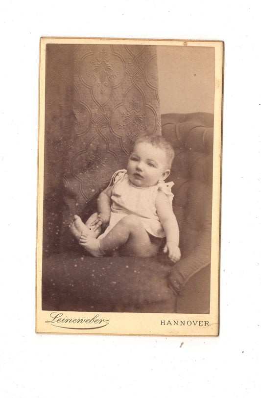 Fotografie Schönes Kinderbild / Baby - Hannover 1880er / CDV N1-08