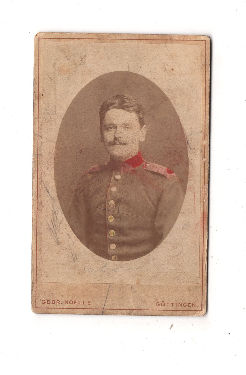 Fotografie Soldat - Göttingen um 1880 / CDV M1-05