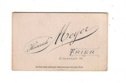 Fotografie Damenportrait - Trier 1890er / CDV N1-13