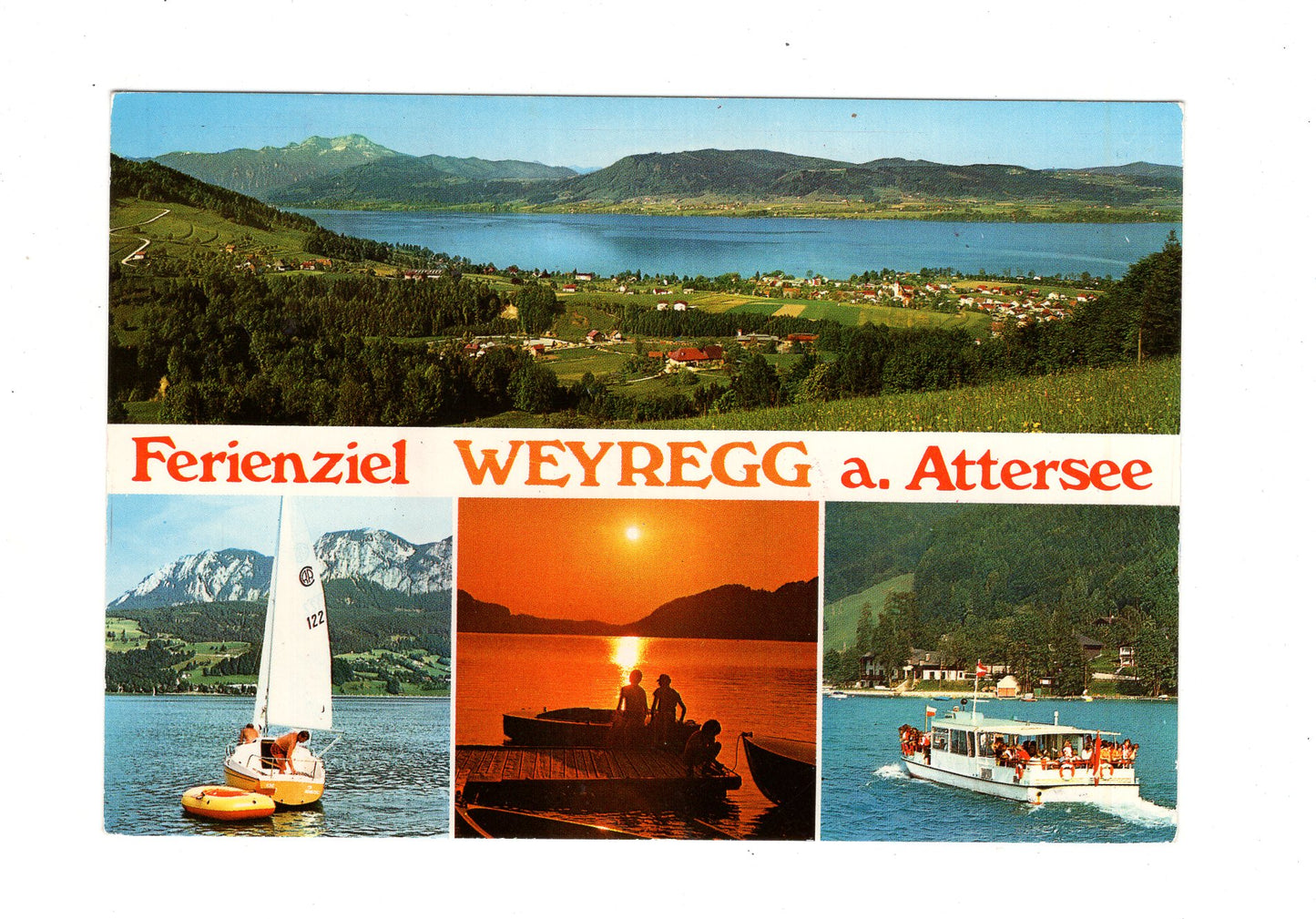 Ansichtskarte Weyregg am Attersee / Salzkammergut / Österreich