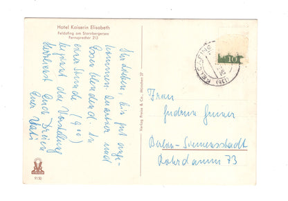 Ansichtskarte Hotel Kaiserin Elisabeth / Feldafing am Starnberger See