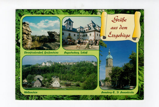 Ansichtskarte Erzgebirge / Wolkenstein / Augustusburg (Schloss) +++