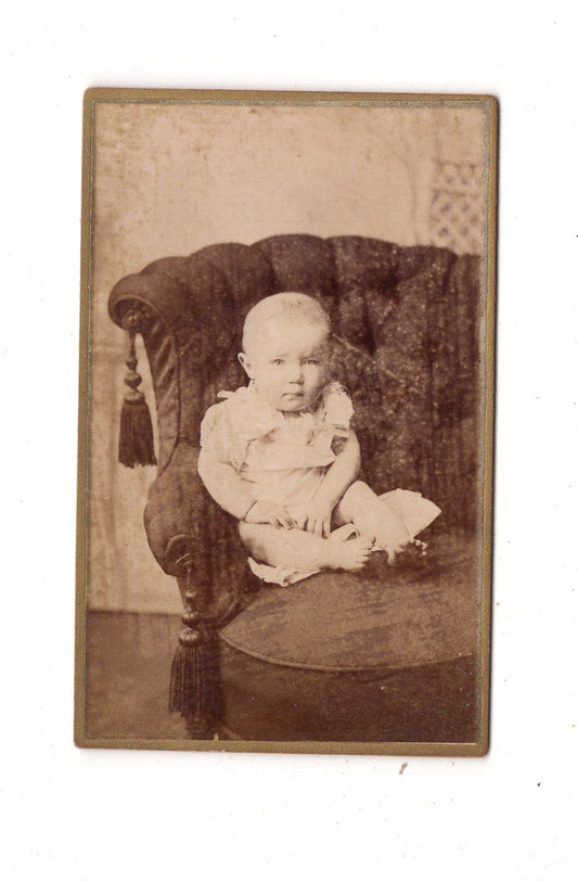 Fotografie Schönes Kinderbild / Baby - Hannover 1880er / CDV N1-08