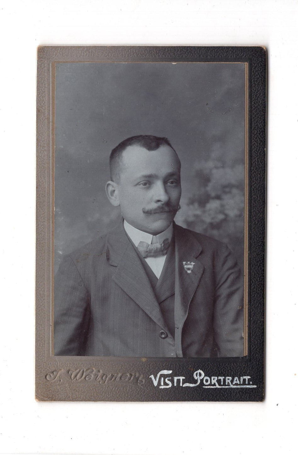 Fotografie Herrenportrait - unbekannter Ort 1910er / CDV C1-21
