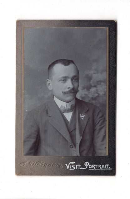Fotografie Herrenportrait - unbekannter Ort 1910er / CDV C1-21