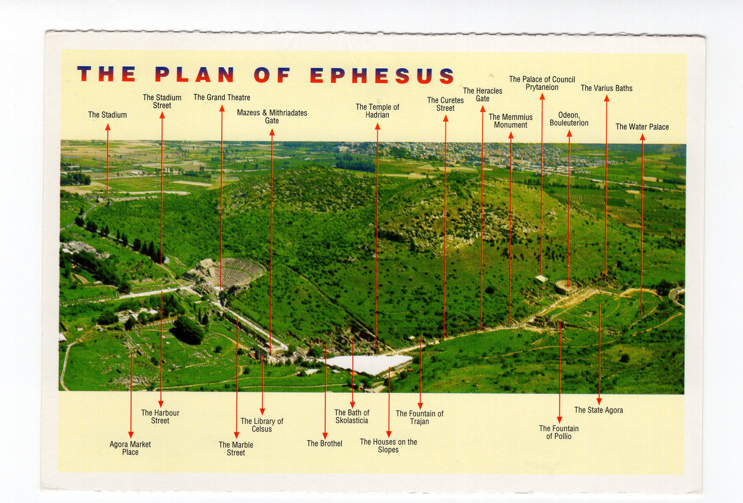 Ansichtskarte Efes / Izmir / The Plan of Ephesus / Türkei