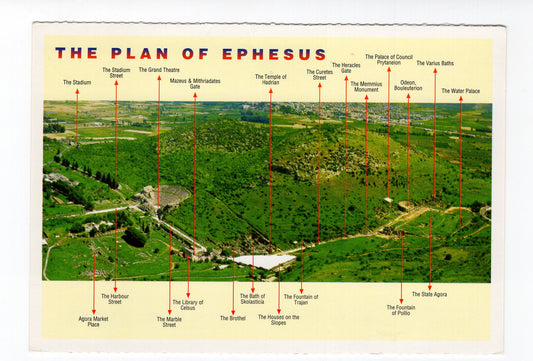Ansichtskarte Efes / Izmir / The Plan of Ephesus / Türkei