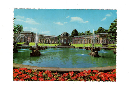 Ansichtskarte Bayreuth / Eremitage / Wasserspiele mit Sonnentempel