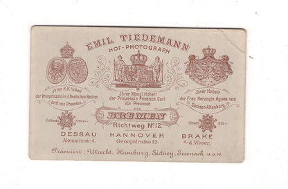 Fotografie Feine Dame - Bremen / Hannover / Dessau 1870er / CDV L1-24