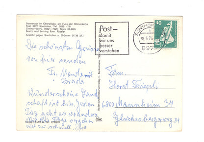 Ansichtskarte Kurhotel Sonnenalp bei Sonthofen im Oberallgäu / H1-54