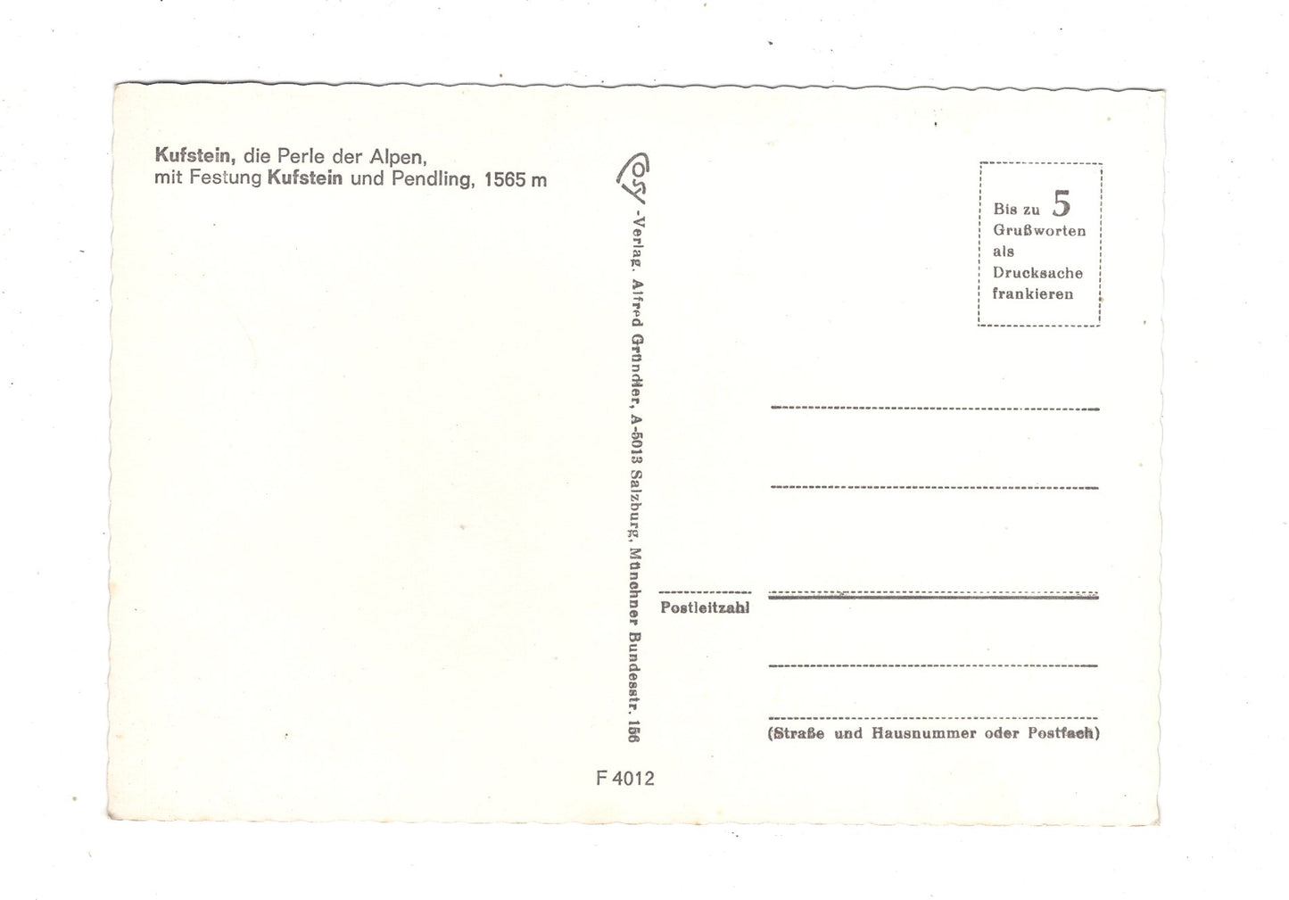Ansichtskarte Kufstein / Tirol / Österreich / N1-64