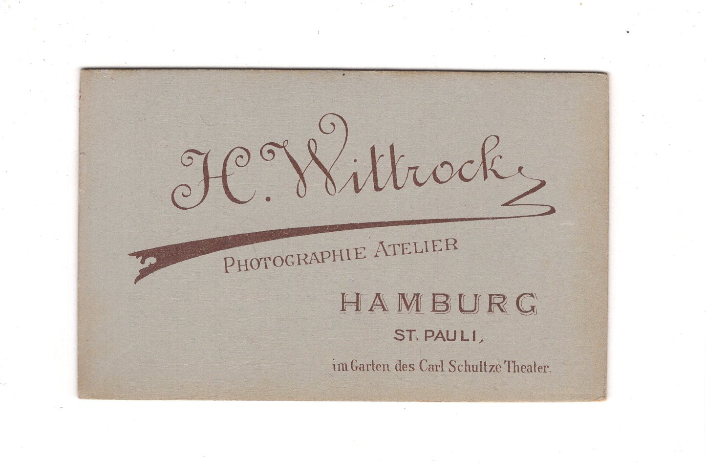 Fotografie Damenportrait - Hamburg St. Pauli 1880er / CDV C1-03