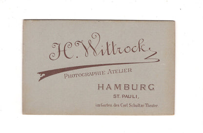 Fotografie Damenportrait - Hamburg St. Pauli 1880er / CDV C1-03